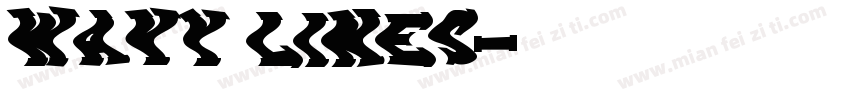 Wavy Lines字体转换